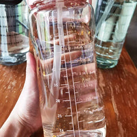 2L PORTABLE WATER BOTTLE WITH STRAW AND TIME MARKING FOR SPORTS & FITNESS-State of Style