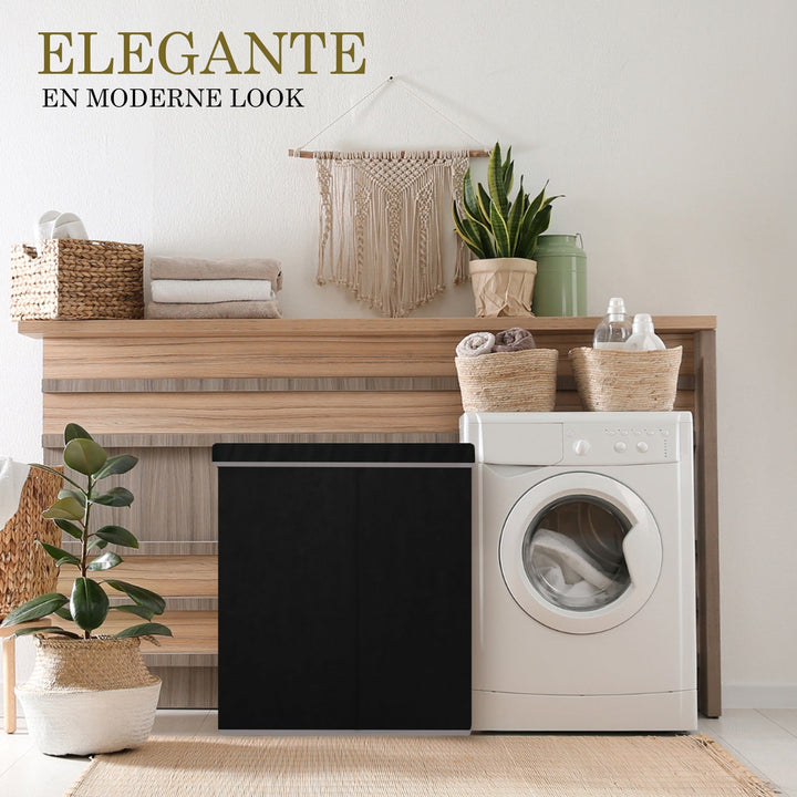 3-Compartment Laundry Hamper with Lid-State of Style