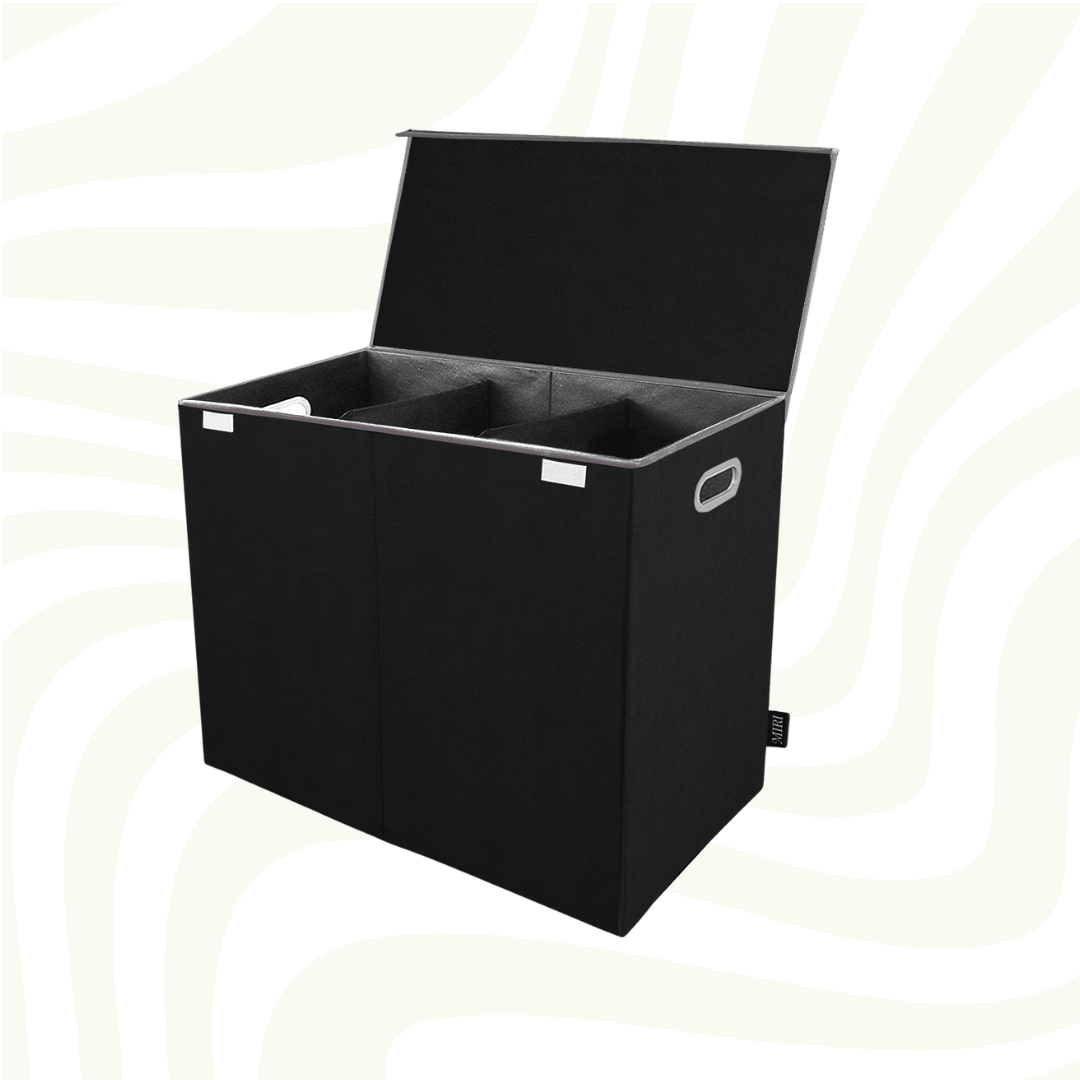 3-Compartment Laundry Hamper with Lid-State of Style