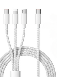 3-in-1 Fast Charging Cable with 100W Power Output – Buy 1, Get 1 FREE-Grey-1.5m-State of Style