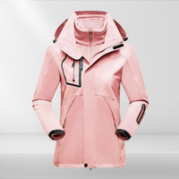 3-in-1 Outdoor Jacket for Women - Romy-Pink-M-State of Style