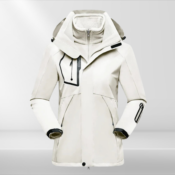 3-in-1 Outdoor Jacket for Women - Romy-White-M-State of Style