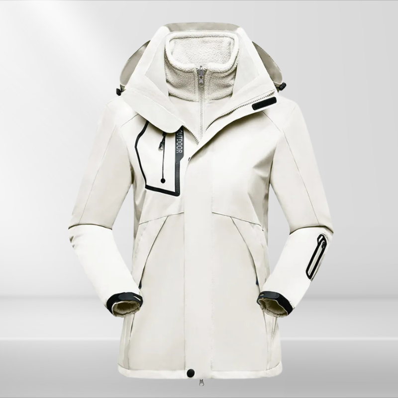 3-in-1 Outdoor Jacket for Women - Romy-White-M-State of Style
