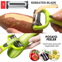 3-in-1 Vegetable Peeler with Julienne Blade-State of Style