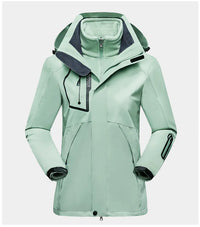 3-in-1 Women's Outdoor Jacket - Luna-Green-M-State of Style