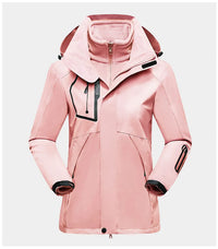 3-in-1 Women's Outdoor Jacket - Luna-Pink-M-State of Style