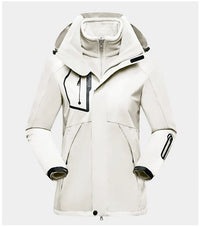 3-in-1 Women's Outdoor Jacket - Luna-White-M-State of Style