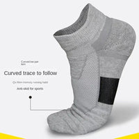 3 Pairs of Breathable Mesh Terry Sports Socks - CoolStep-Black-State of Style