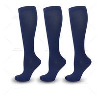 3 Pairs of Knee-High Compression Socks - FitSupport-3 pairs Blue-S-M (2.5-5)-State of Style