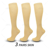 3 Pairs of Knee-High Compression Socks - FitSupport-3 pairs grey-S-M (2.5-5)-State of Style