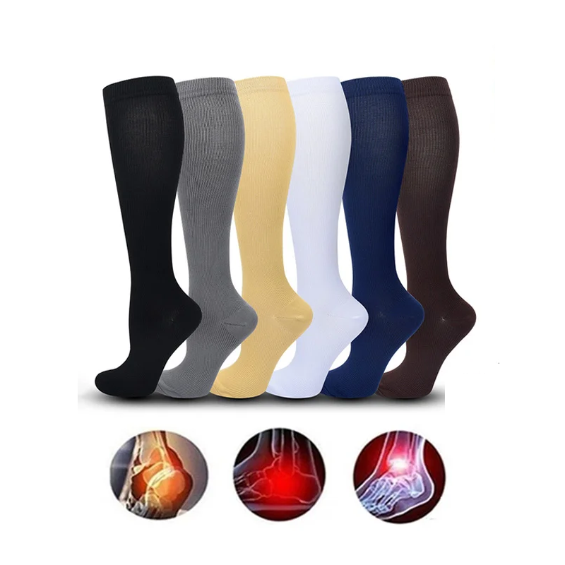 3 Pairs of Knee-High Compression Socks - FitSupport-3 pairs grey-S-M (2.5-5)-State of Style