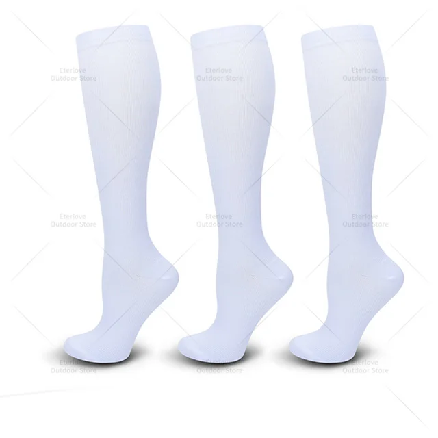 3 Pairs of Knee-High Compression Socks - FitSupport-3 Pairs White-S-M (2.5-5)-State of Style