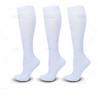 3 Pairs of Knee-High Compression Socks - FitSupport-3 Pairs White-S-M (2.5-5)-State of Style