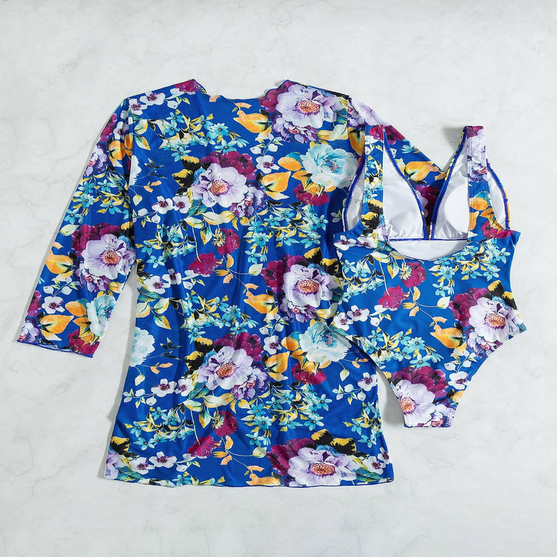 3-Piece Blue Bikini Set with Flattering Fit – Marisse-S-State of Style