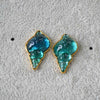 Sea Blue Shell Earrings - Marina