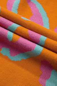 Ladies' Sweater With Colour Block Leopard Print And Round Neck - Liora