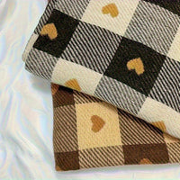 Striped women's scarf made of polyester for autumn & winter – Aurelie