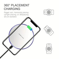 30W WIRELESS FAST CHARGER FOR IPHONE & OTHER DEVICES | INDUCTION CHARGING PAD-Wireless white-State of Style