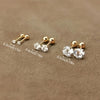 Stylish Zirconia Titanium Stud Earrings - Lumen