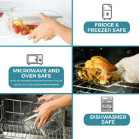 35-piece set of glass food storage containers with lids-State of Style
