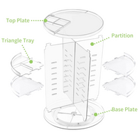 360° Rotatable Makeup Organizer-State of Style