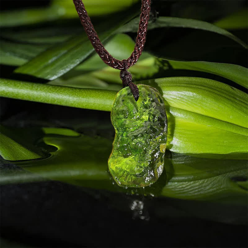 Purification Green Moldavite Necklace - Alina