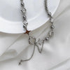 REFINED NECKLACE WITH STAR CRYSTAL CHAIN