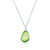 Avocado Heart Necklace | Sterling Silver Pendant | Cute Charm Jewellery