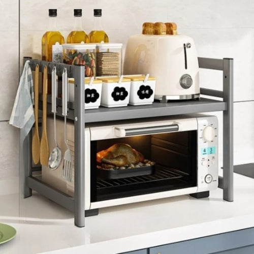 Kitchen Microwave Shelf Multi-Layer Condiment Organiser Rust-Resistant – CookRack