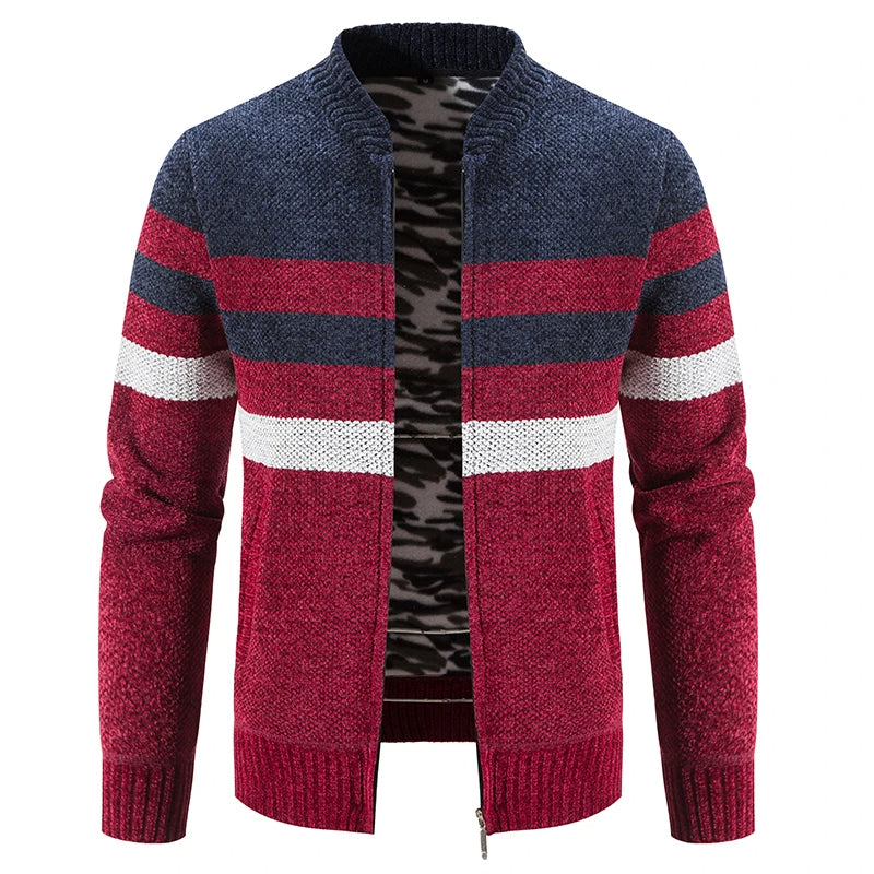 Men's Striped Autumn Cardigan – Tobias