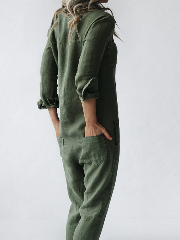 Casual Jumpsuit – Liv | 100% Cotton, With Handy Pockets
