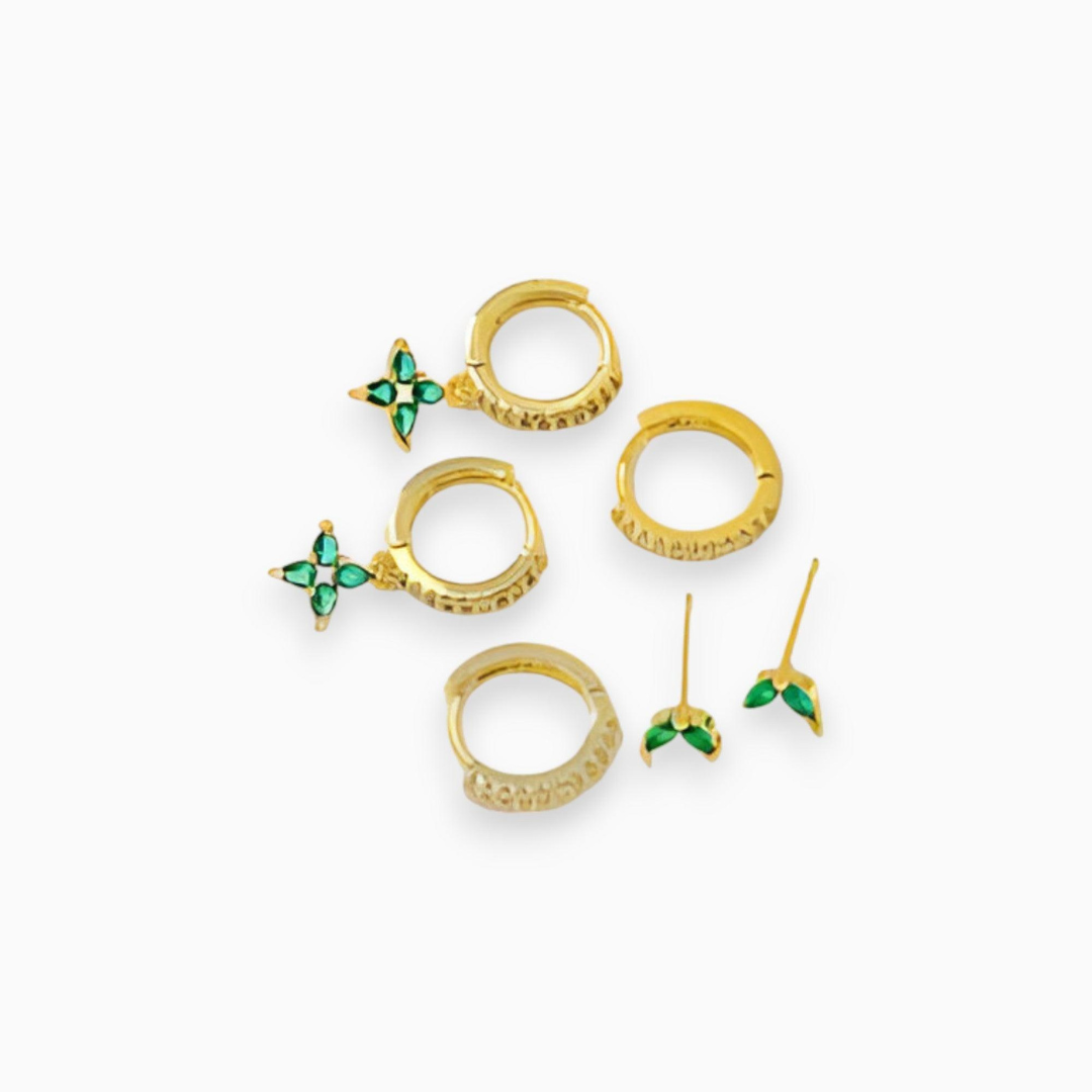 Gold-Plated Earring Set - Sophie