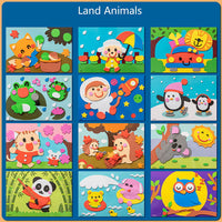 3D Animal Sticker Set - FantasyFlora-Land Animals-12 pieces-State of Style