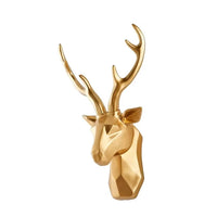 3D Deer Head Sculpture for a Majestic Atmosphere - RegalDeer-Black-D30 x H45cm-State of Style