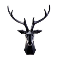 3D Deer Head Sculpture for a Majestic Atmosphere - RegalDeer-Black-D30 x H45cm-State of Style