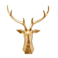 3D Deer Head Sculpture for a Majestic Atmosphere - RegalDeer-Black-D30 x H45cm-State of Style