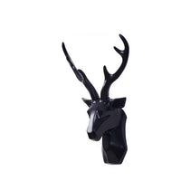 3D Deer Head Sculpture for a Majestic Atmosphere - RegalDeer-Black-D30 x H45cm-State of Style