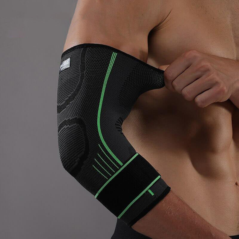 3D Elbow Support Brace for Decompression & Stability – FlexiElbow-Green-L-XL (24-30 cm)-State of Style