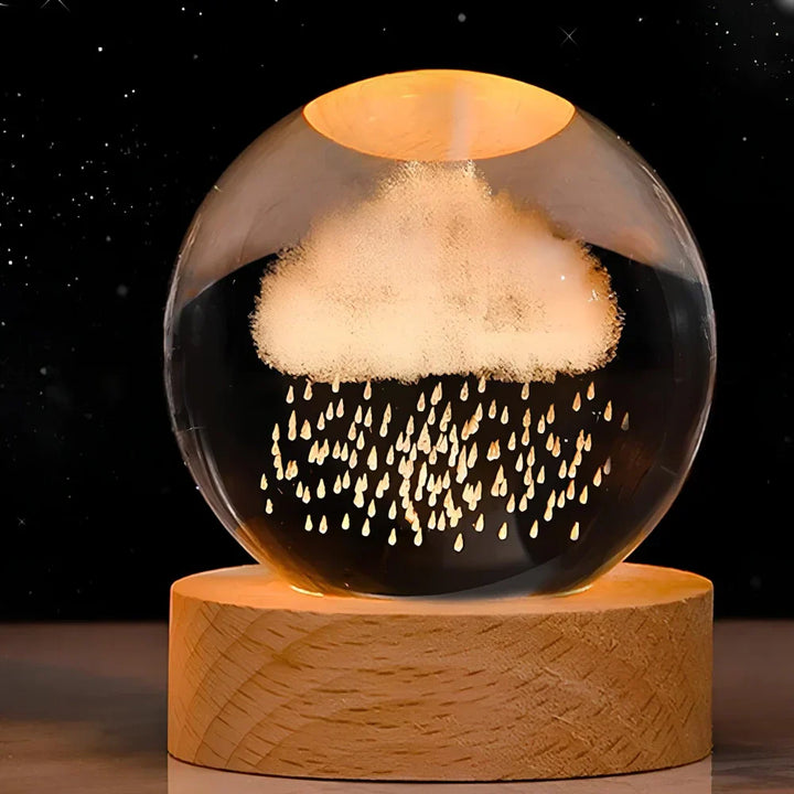 3D Engraved Crystal Sphere - Celestia-Milky Way-State of Style