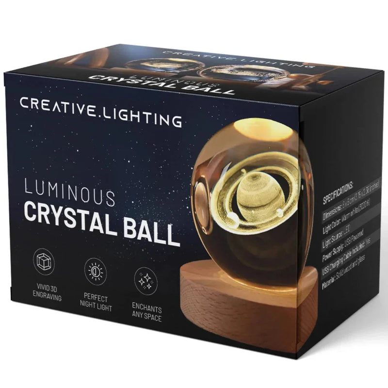3D Engraved Crystal Sphere - Celestia-Milky Way-State of Style