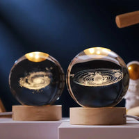 3D Engraved Crystal Sphere - Celestia-Milky Way-State of Style