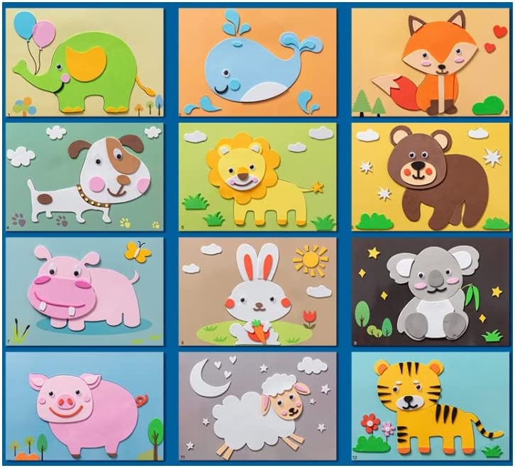 3D Foam Sticker Puzzle - PuzzlePal-Cute Animals (Set of 12)-State of Style