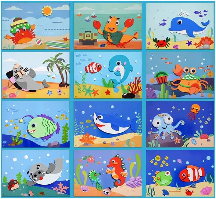 3D Foam Sticker Puzzle - PuzzlePal-Ocean Animals (Set of 12)-State of Style
