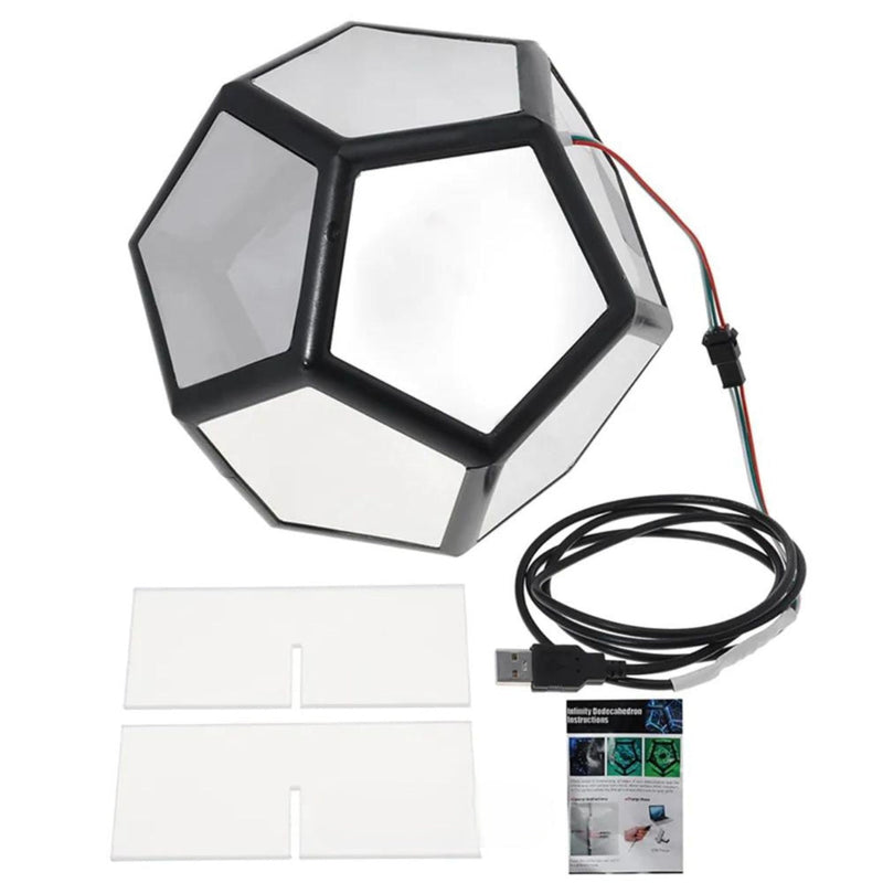 3D LED Light Ball with Depth Illusion – LumaCore-12-faced 20x20x20cm-State of Style