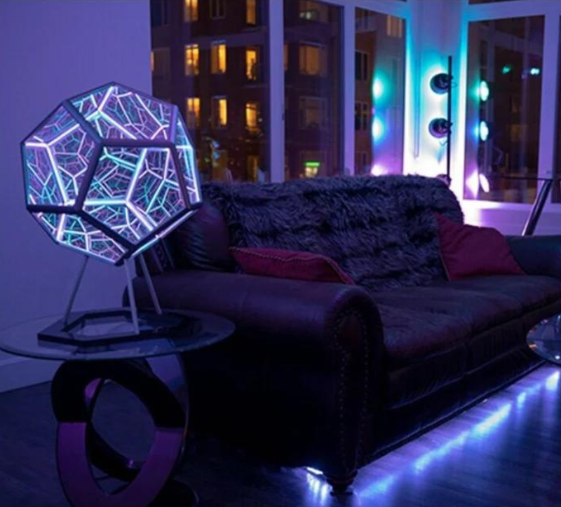 3D LED Light Ball with Depth Illusion – LumaCore-12-faced 20x20x20cm-State of Style
