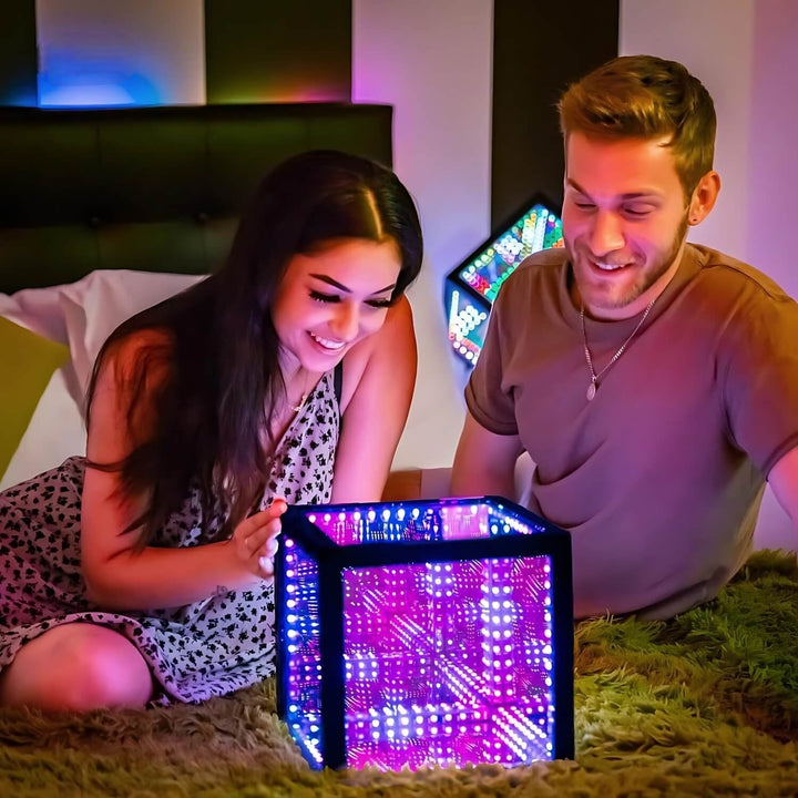 3D LED Light Ball with Depth Illusion – LumaCore-12-faced 20x20x20cm-State of Style