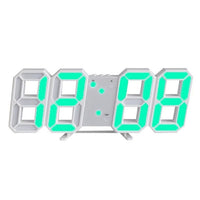 3D LED Wall Clock with Dimmable Lighting – Timora-White-State of Style