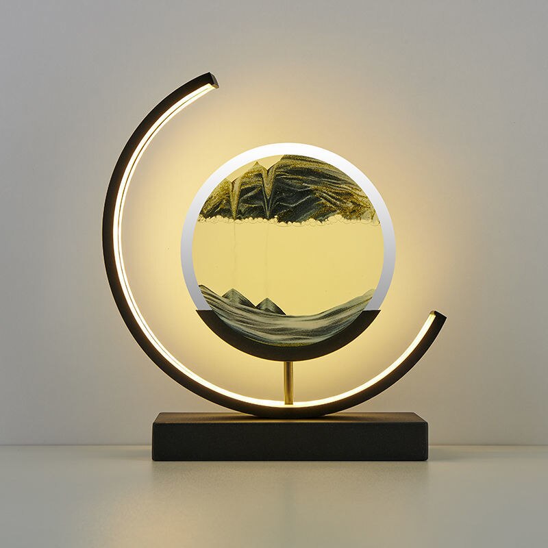 3D Sand Shell Table Lamp - Abyss-Black-Black-State of Style