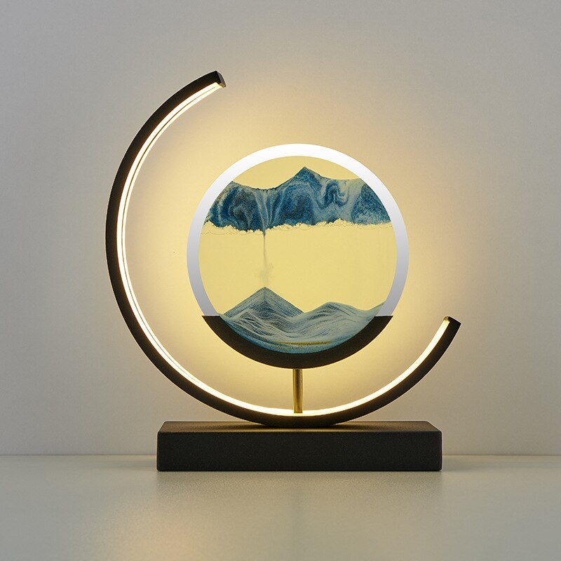 3D Sand Shell Table Lamp - Abyss-Blue-Black-State of Style