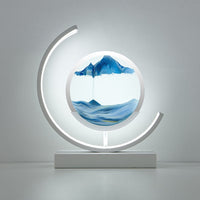 3D Sand Shell Table Lamp - Abyss-Blue-White-State of Style